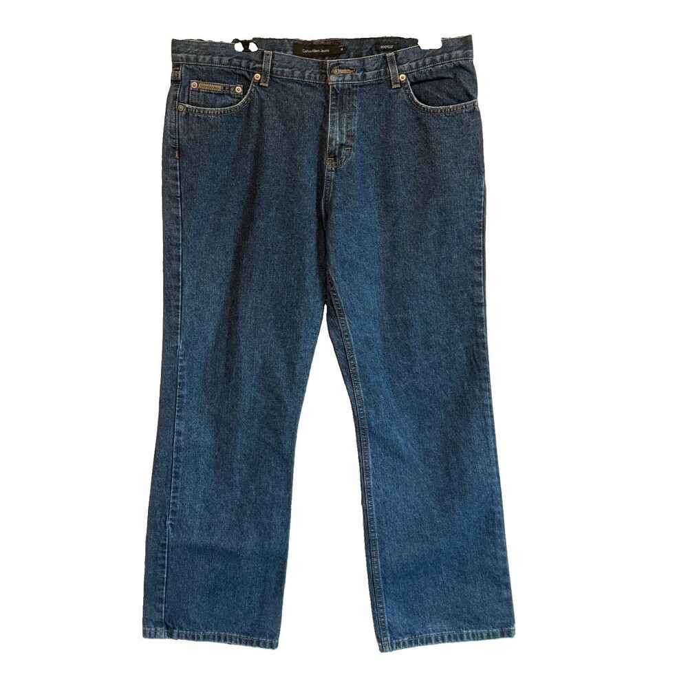 Calvin Klein Jeans Womens 16x30” Regular Bootcut Blue Denim 100% Cotton Vintage